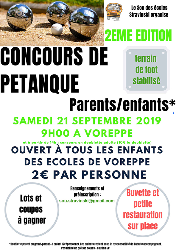 concours de pétanque concours de pétanque