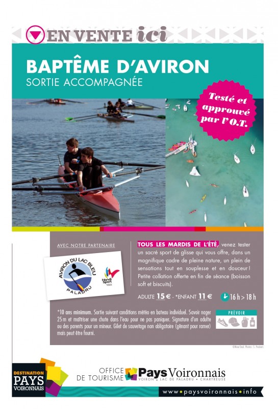 Baptême d'aviron à Paladru tous les mardis de 16h à 18h. jusqu’au 15 Aout Baptême d'aviron à Paladru tous les mardis de 16h à 18h. jusqu’au 15 Aout