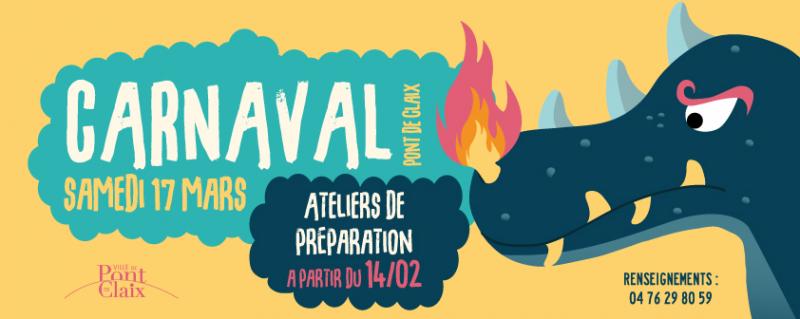 Le carnaval aura lieu à Pont de Claix samedi 17 mars ! Le carnaval aura lieu à Pont de Claix samedi 17 mars !