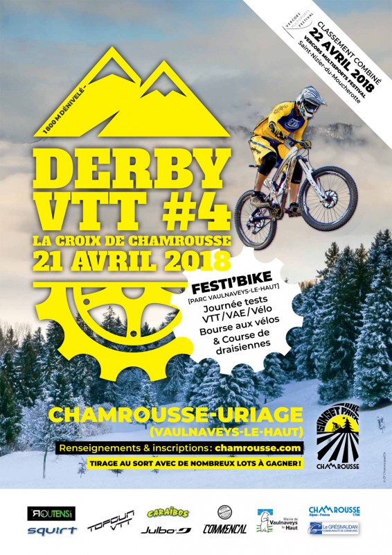 Derby VTT de La Croix de Chamrousse samedi 21 avril Derby VTT de La Croix de Chamrousse samedi 21 avril