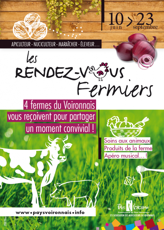 Rendez-vous fermiers en Pays Voironnais du 10 juin au 23 septembre Rendez-vous fermiers en Pays Voironnais du 10 juin au 23 septembre