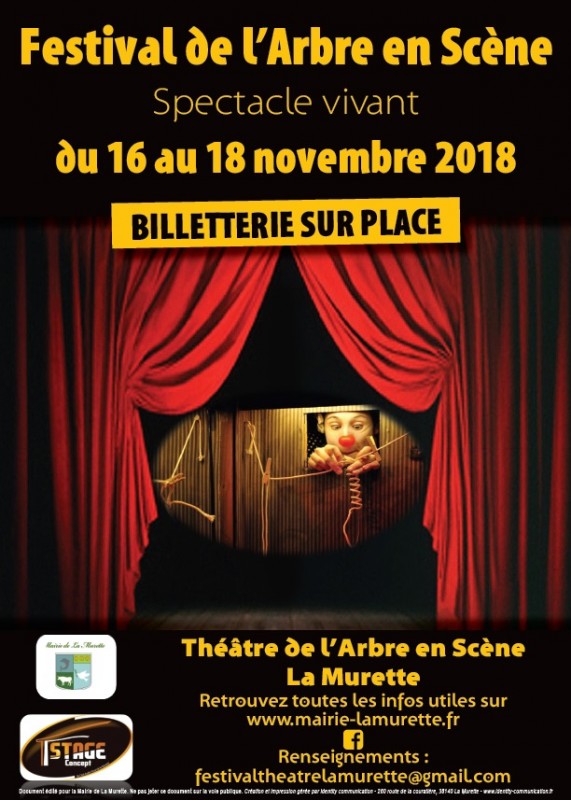 6ème Festival de l'Arbre en Scène du vendredi 16 au dimanche 18 novembre à la Murette 6ème Festival de l'Arbre en Scène du vendredi 16 au dimanche 18 novembre à la Murette