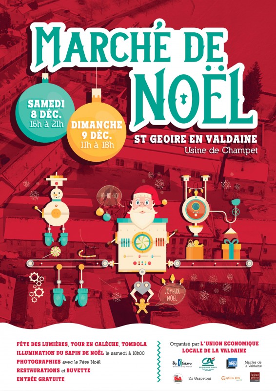Marché de Noël à Saint-Geoire-en-Valdaine samedi 08 et dimanche 09 décembre Marché de Noël à Saint-Geoire-en-Valdaine samedi 08 et dimanche 09 décembre