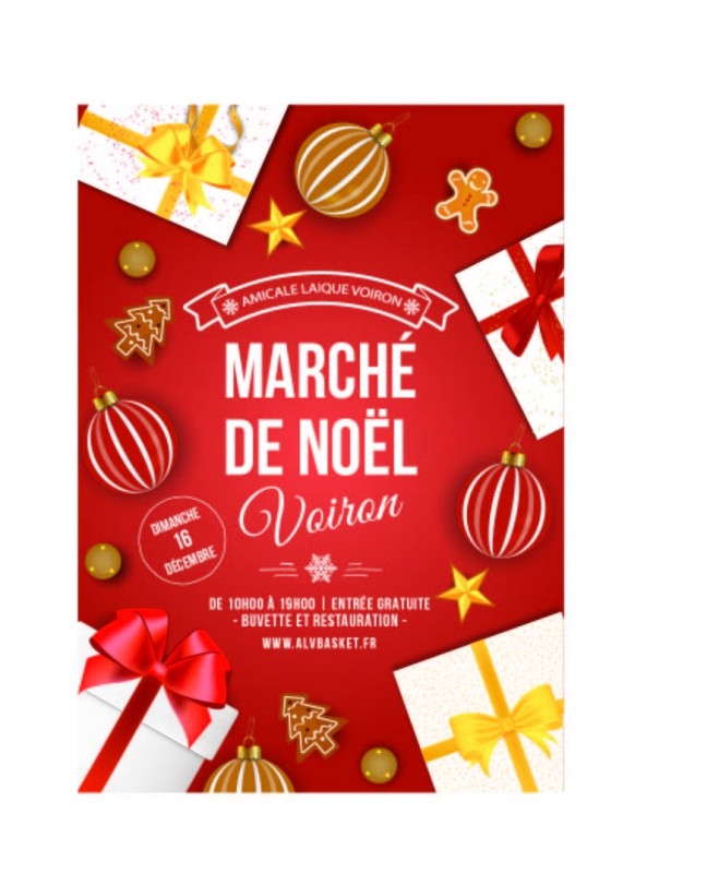 Marché de Noël de l' ALV basket dimanche 16 décembre Marché de Noël de l' ALV basket dimanche 16 décembre