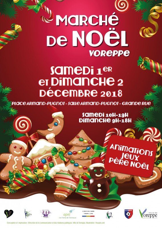 Marché de Noël de Voreppe les 1er et 2 décembre Marché de Noël de Voreppe les 1er et 2 décembre
