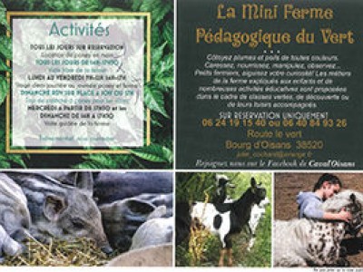 La mini ferme pedagogique du vert à Bourg d’oisans La mini ferme pedagogique du vert à Bourg d’oisans