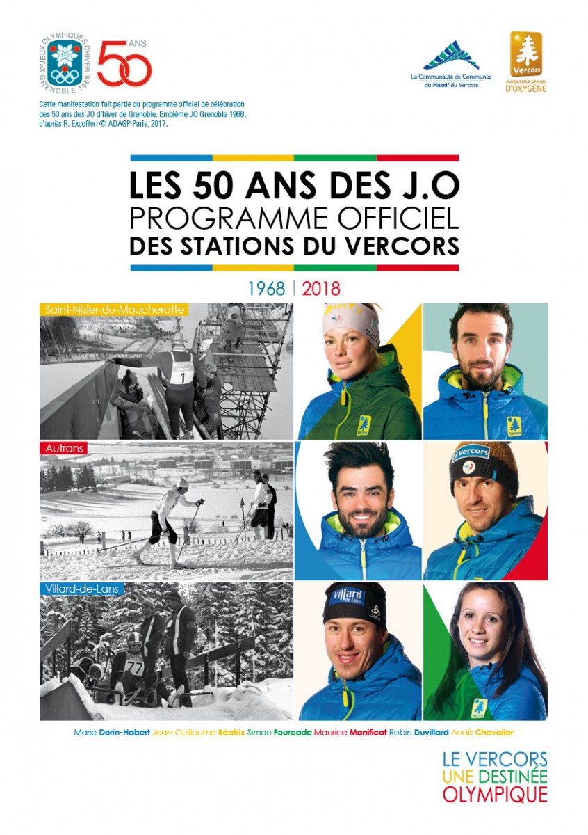 Les 50 ans des J.O - programme des stations du Vercors Les 50 ans des J.O - programme des stations du Vercors