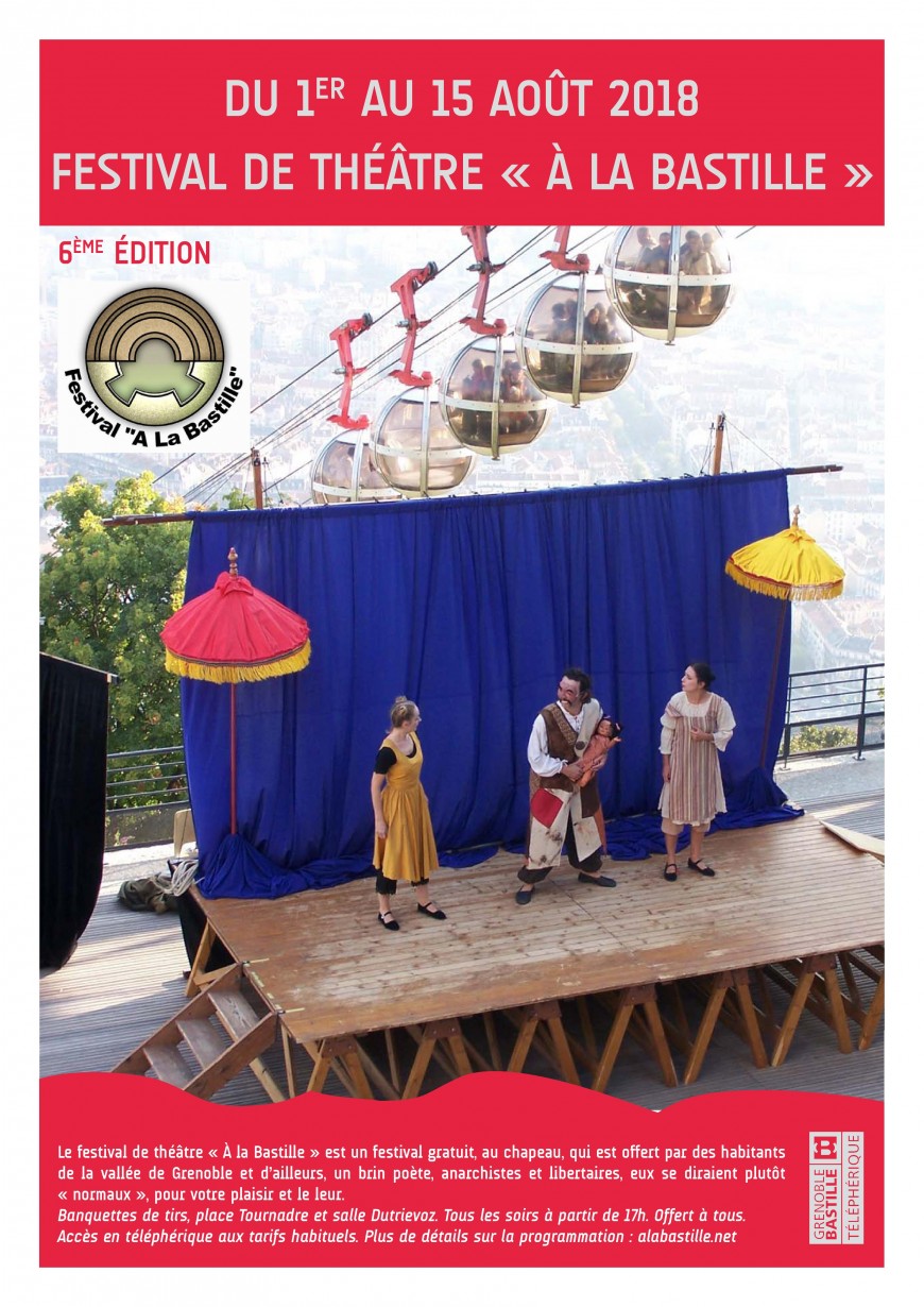 6ÈME ÉDITION FESTIVAL DE THÉÂTRE "A LA BASTILLE" - Du mercredi 1 au mercredi 15 août 6ÈME ÉDITION FESTIVAL DE THÉÂTRE "A LA BASTILLE" - Du mercredi 1 au mercredi 15 août