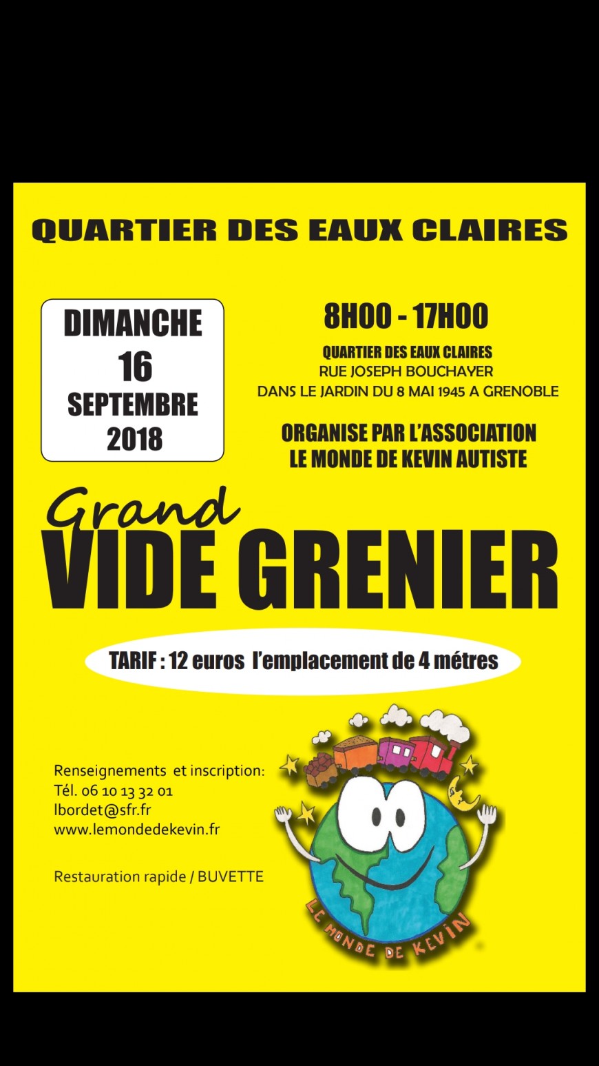 Vide grenier du monde de kevin autiste dimanche 16 septembre Vide grenier du monde de kevin autiste dimanche 16 septembre