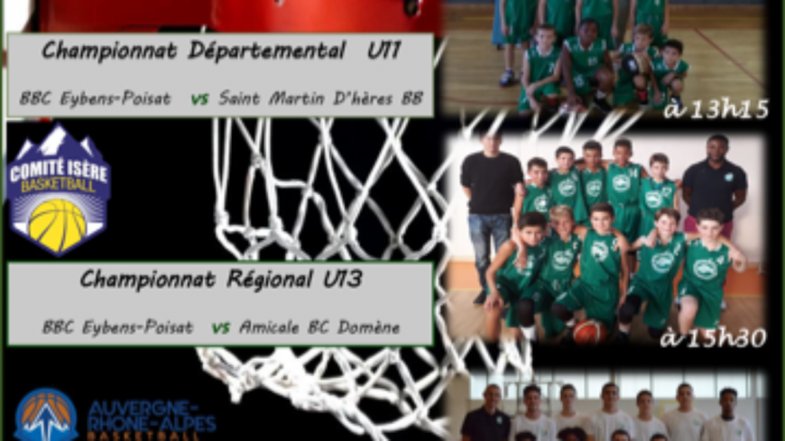 Matchs de Basket : Samedi 16 mars à Eybens Matchs de Basket : Samedi 16 mars à Eybens