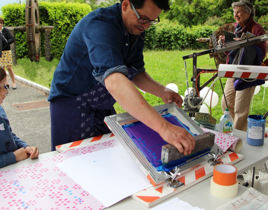 Atelier sérigraphie à la Maison Bergès Atelier sérigraphie à la Maison Bergès