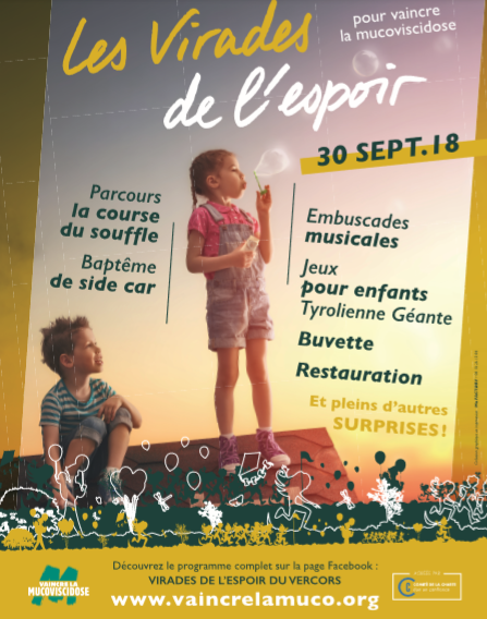 VIRADES DE L'ESPOIR Dimanche 30 septembre de 09:00 à 19:00 à Lans en Vercors VIRADES DE L'ESPOIR Dimanche 30 septembre de 09:00 à 19:00 à Lans en Vercors