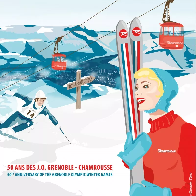 50 ans J.O. - Course des légendes  mardi 23 janvier à Chamrousse