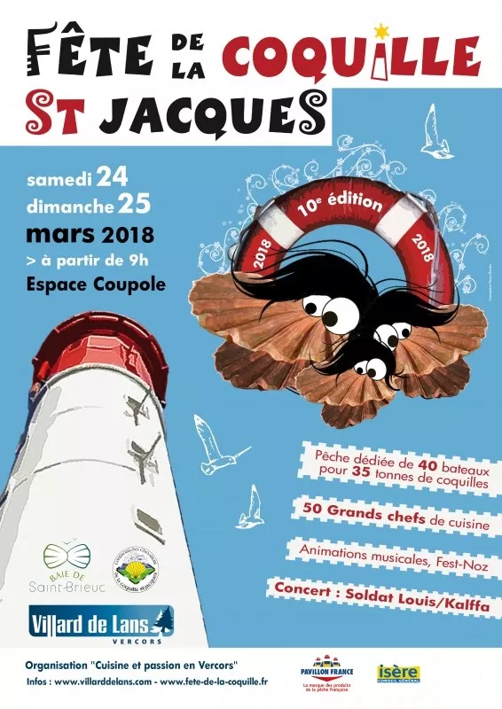 10E FÊTE DE LA COQUILLE ST JACQUES samedi 24 et dimanche 25 mars à Villard de Lans