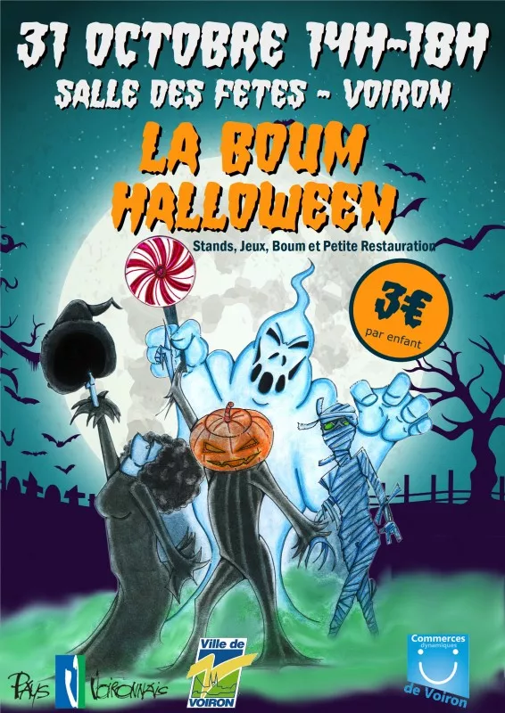 Boum Halloween Mercredi 31 octobre de 14:00 à 18:00 à Voiron