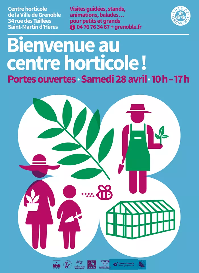 Bienvenue au centre horticole de Grenoble ! Samedi 28 Avril
