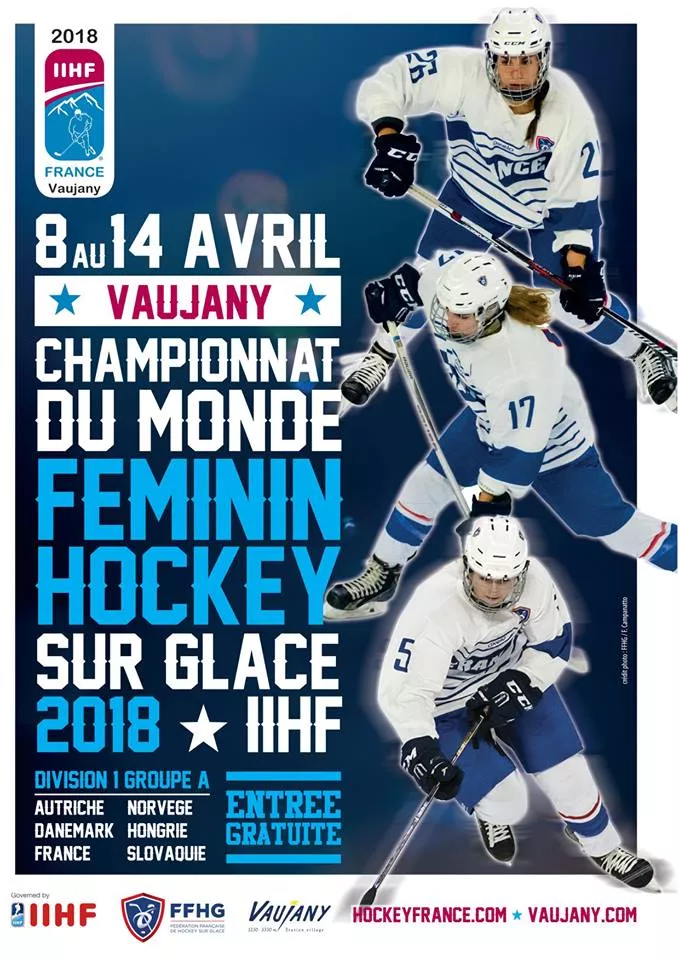 Championnat du Monde Hockey Féminin Sénior à Vaujany du 08 au 14 avril