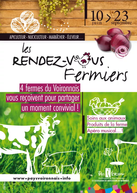 Rendez-vous fermiers en Pays Voironnais du 10 juin au 23 septembre