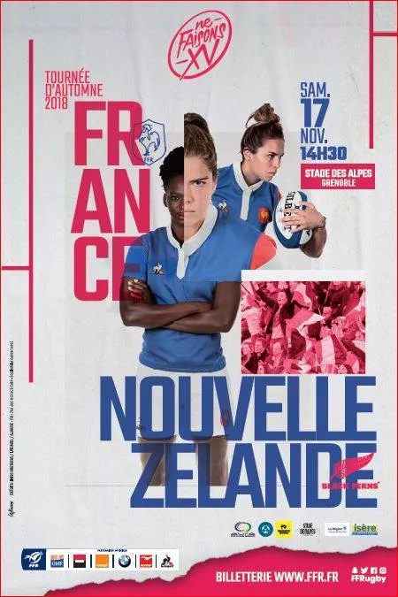 Rugby féminin France – Nouvelle Zélande samedi 17 novembre au Stade des Alpes