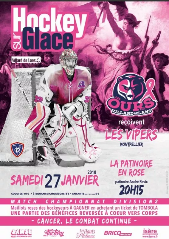 Hockey sur glace samedi 27 janvier 2018 à 20:15 à Villard de Lans