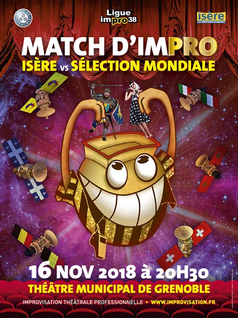 Match d'impro théatrale - Isère vs Sélection Mondiale Vendredi 16 novembre