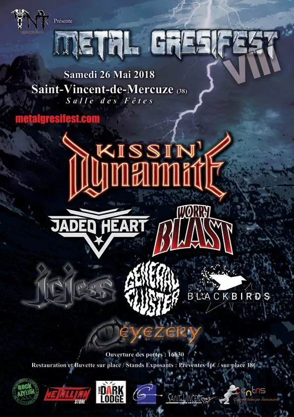 Metalgresifest VIII  samedi 26 Mai  à Saint-Vincent-de-Mercuze!