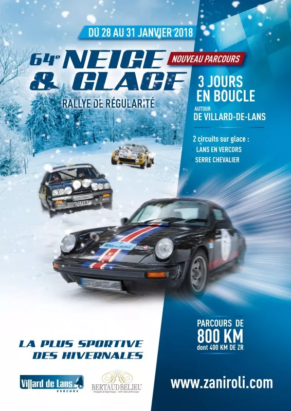 64e Rallye Neige et Glace Du dimanche 28 au mercredi 31 janvier à Villard De Lans