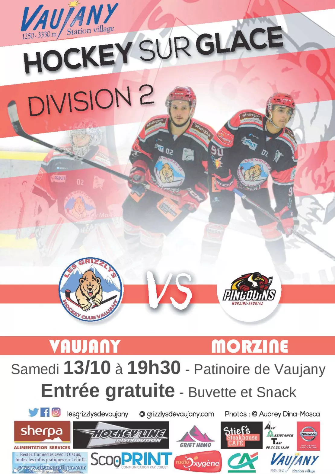 3ème journée du championnat de France de hockey-sur-glace 2ème Division