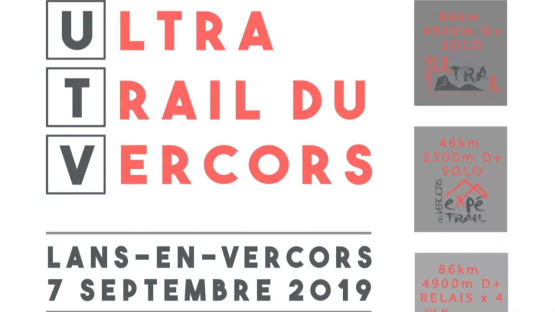 ULTRA TRAIL DU VERCORS (UTV)  samedi 7 septembre à Lans-en-Vercors
