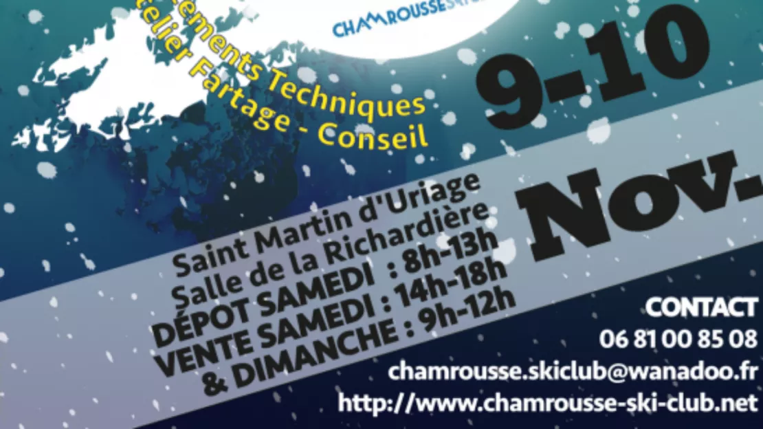Bourse aux skis de Chamrousse - à St-Martin-d’Uriage