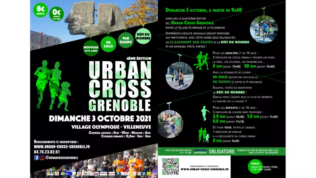 LE 3  OCTOBRE 4ème édition de l'Urban Cross Grenoble