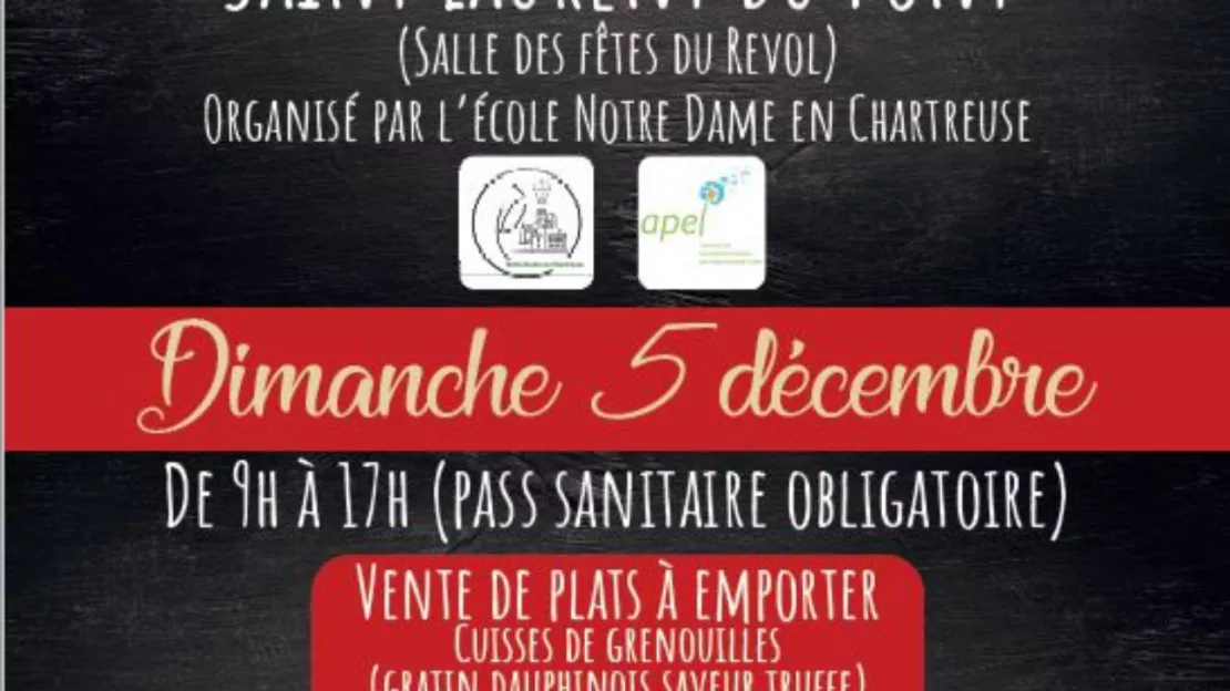 marché de Noël de Saint Laurent Du Pont Le dimanche 5 décembre