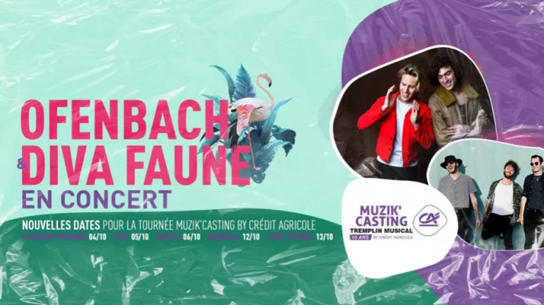 Ofenbach et Diva Faune sur scène pour le tremplin Muzik'CASTING à Grenoble