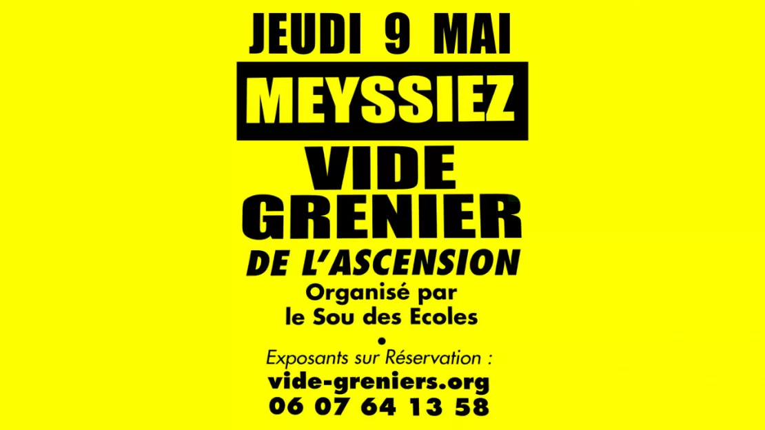 Vide Grenier de l'Ascension du Sou des Écoles de Meyssiez