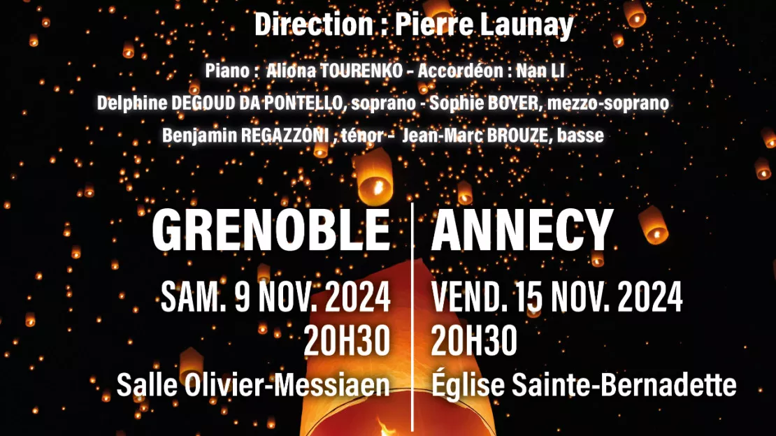 Concert  Petite Messe solennelle ROSSINI GEVA Grand ensemble Vocal Annecy / Gratiana Grenoble Eglise Ste Bernadette Annecy - Salle Olivier-Messian Grenoble