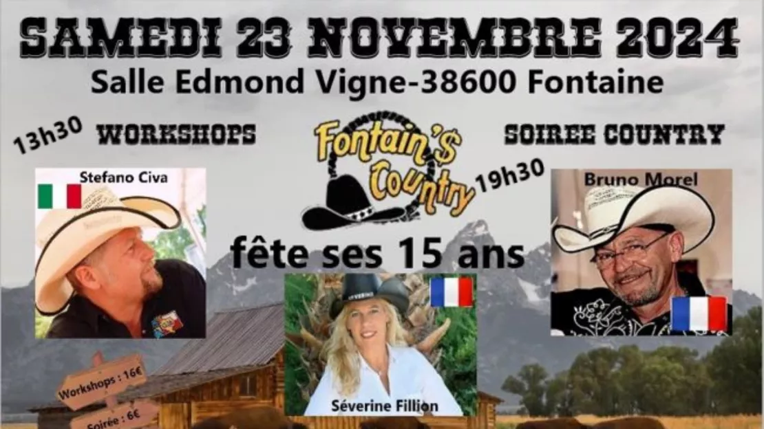 « Pour fêter ses 15 ans, l'association Fontain'$ Country organise un grand évènement COUNTRY.