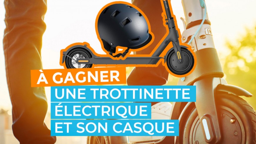 Jeu concours de la rentrée. Trottinette électrique et casque à la clé ! Jeu concours de la rentrée. Trottinette électrique et casque à la clé !