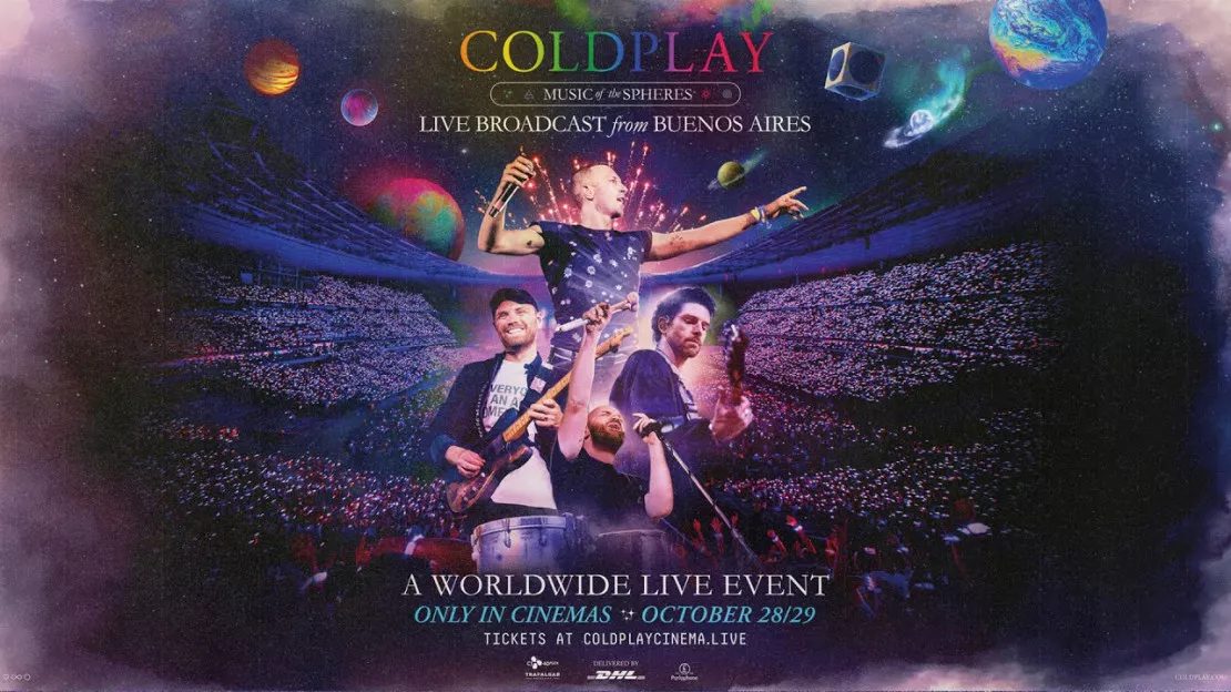 Coldplay de retour au cinéma en avril 2023 avec la tournée "Music Of The Spheres"