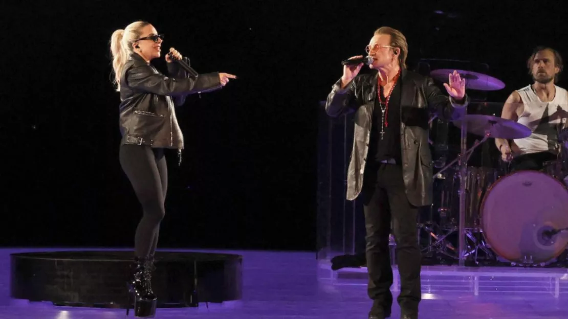 U2 et Lady Gaga performent ensemble à Las Vegas
