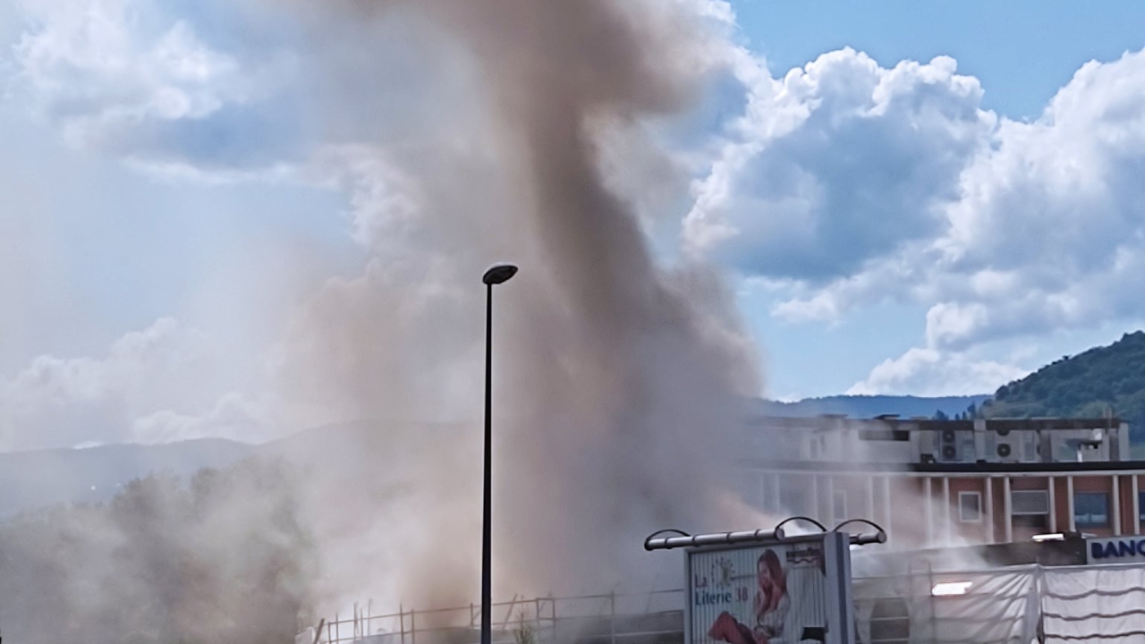 Meylan : important incendie à la Rotonde